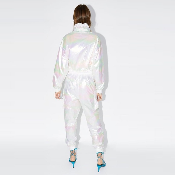 ZARA Iridescent-Effect Track Suit - Picture 6 of 16
